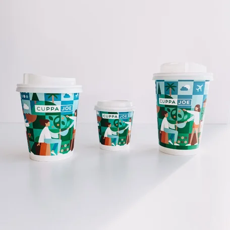 Designbecher zum Mitnehmen mit Aufdruck | Cuppa Joe | takeawaycup.at