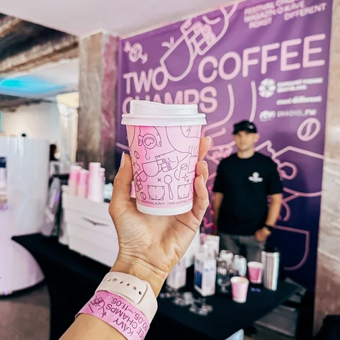 Two Coffee Champs festival 2024 | | reference - kelímky s potiskem | takeawaycup.cz